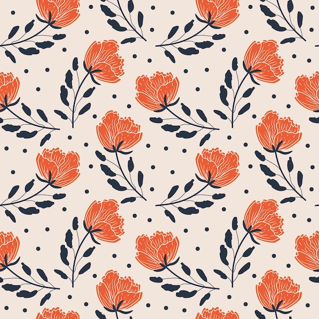 Vector flowers on a white background