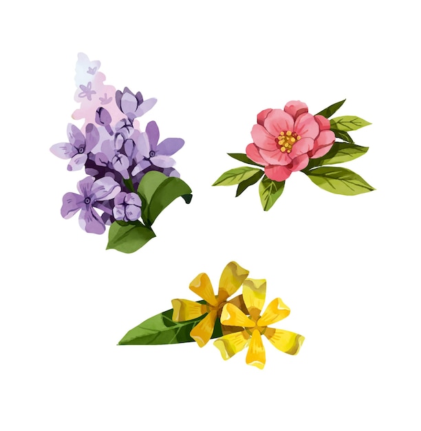 Vector flowers