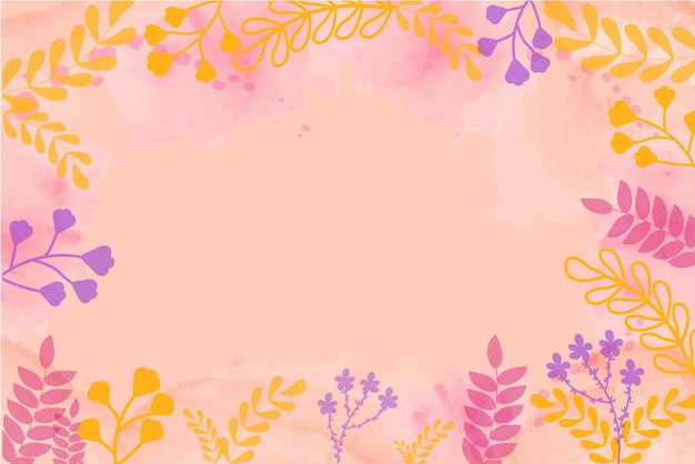 ベクトル 花柄、色とりどりの花、ひまわり、ピンク、花の束、葉の束、