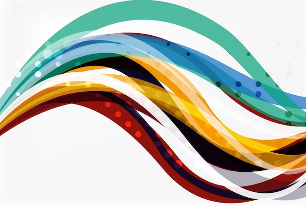 Flowing abstract background Vector template background for workflow layout diagram number options or web design