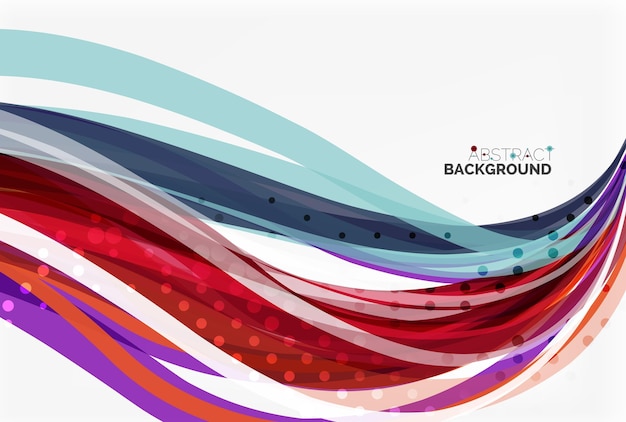 Flowing abstract background Vector template background for workflow layout diagram number options or web design