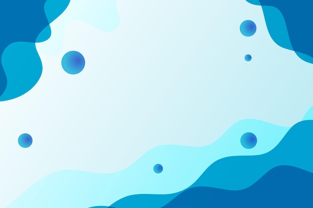 Flowing blue gradient background vector file