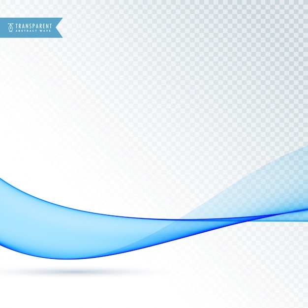 Flowing modern blue wave design