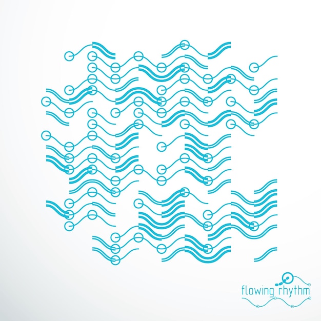 Flowing stripes, vector abstract wave lines illustration for use as website background.