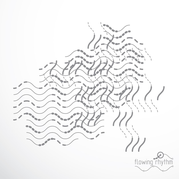 Flowing stripes, vector abstract wave lines illustration for use as website background.