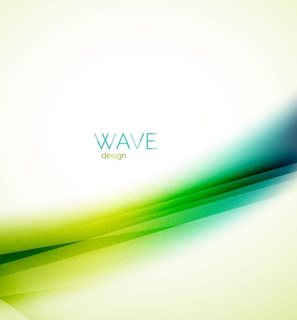 Vector flowing wave of blending colors