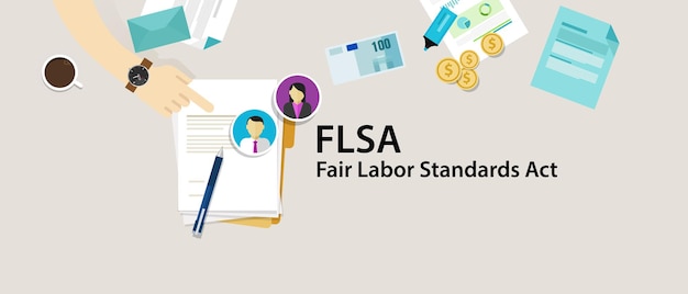 FLSA Fair Labor Standards Act papier werknemer