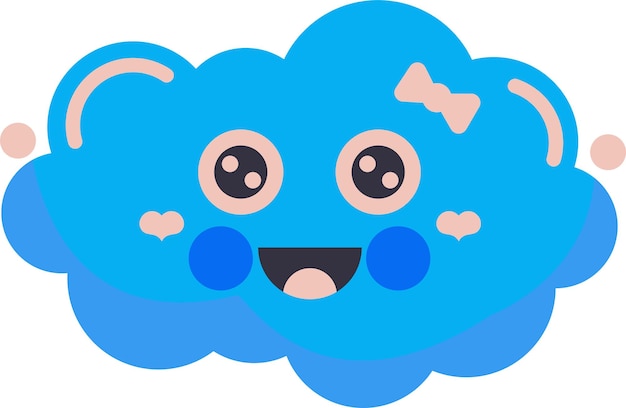 Fluffy Cloud Sky Shape Illustration