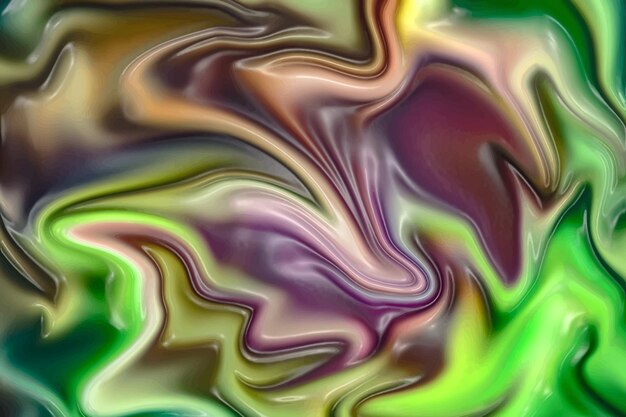 流体アートの絵画.液体ネオンの芸術的な背景。水彩でカラフルな壁紙