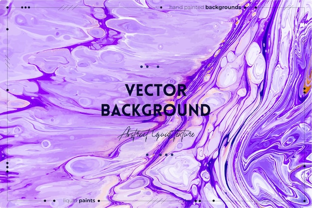 Vettore sfondo texture arte fluida con opere d'arte acriliche liquide effetto vernice iridescente astratta con flussi...
