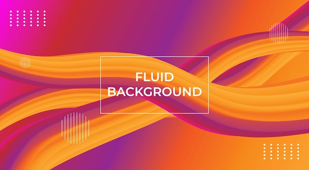 Fluid background design template