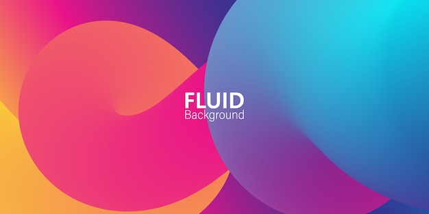 Fluid background Liquid color Abstract colorful gradient Vector