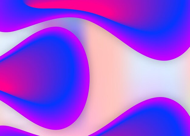 Fluid background with liquid dynamic elements and shapes
