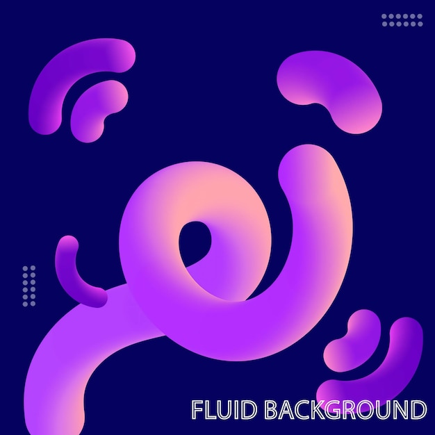 Vector fluid background