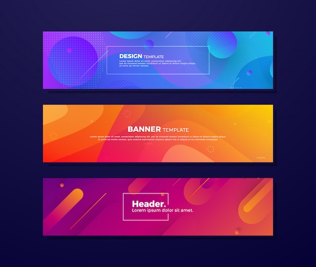 Fluid backgrounds with different concepts and colors