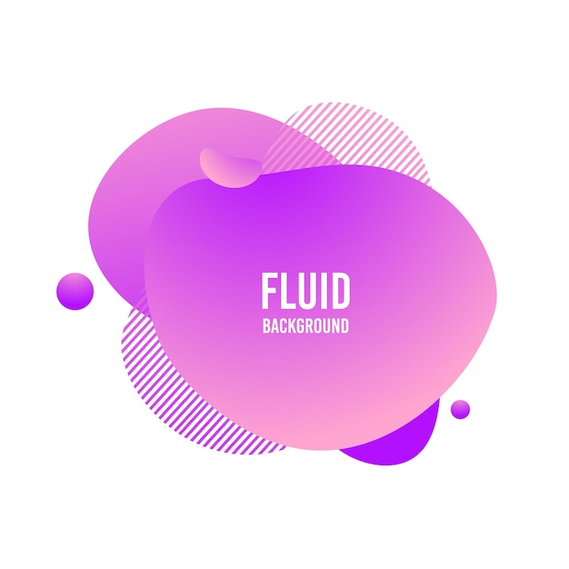 Fluid blod shape modern liquid gradient template