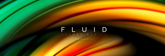 Vector fluid color motion concept