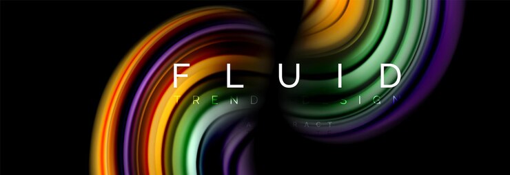Vector fluid color motion concept