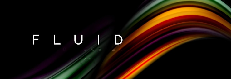 Vector fluid color motion concept