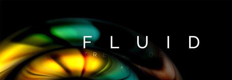 Vector fluid color motion concept