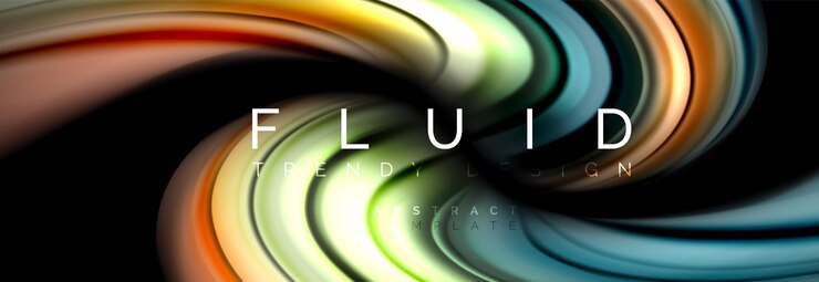 Vector fluid color motion concept