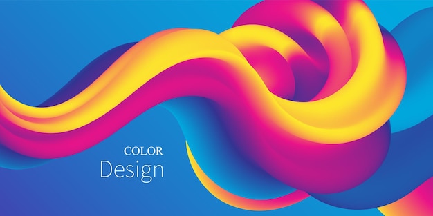 Fluid Colors Liquid Shape Ink Splash Vector