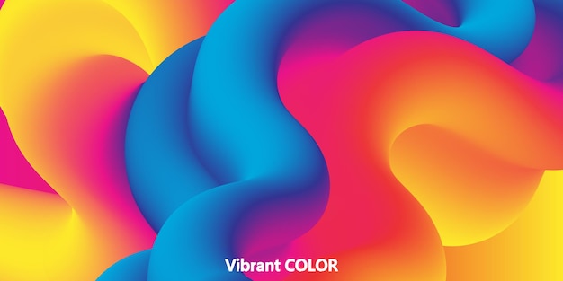 Fluid Colors Liquid Shape Ink Splash Vector