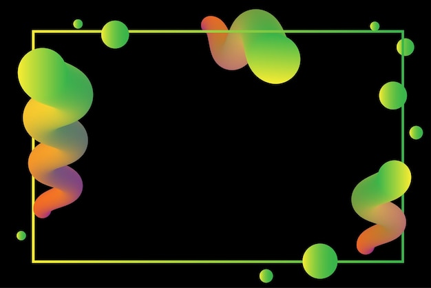 Fluid curve on a dark background Digital business Vector illustration