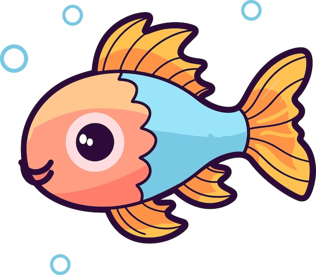 액체 핀스케이프 예술적 물고기 터 경이로운 색상 흐름 활기찬 물고기 베커 이미지