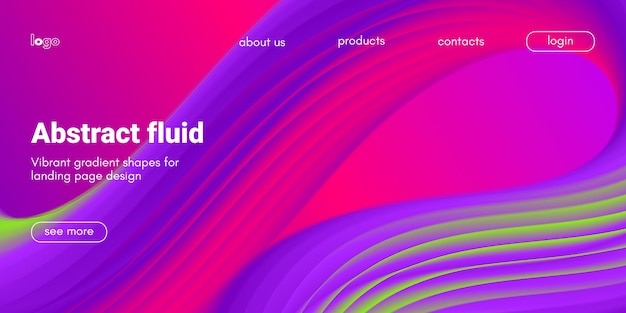 Fluid futuristic background with colorful wave fluid shape