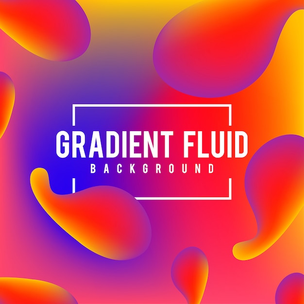 Vector fluid gradient background vector