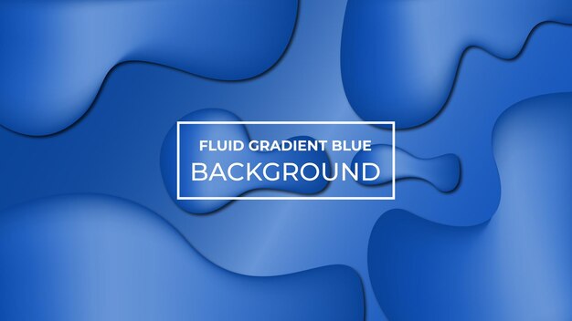 Fluid gradient blue background easy to edit