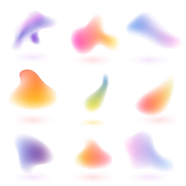 Vector fluid gradient color