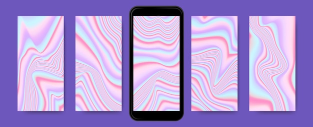 Fluid holographic backgrounds for monitor screen