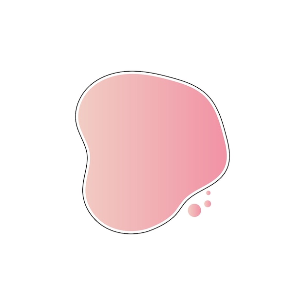 fluid liquid abstract shape element vector design templates simple and modern