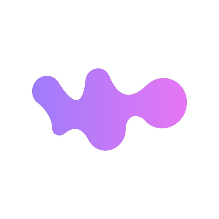 Vector fluid liquid abstract shape element vector design templates simple and modern