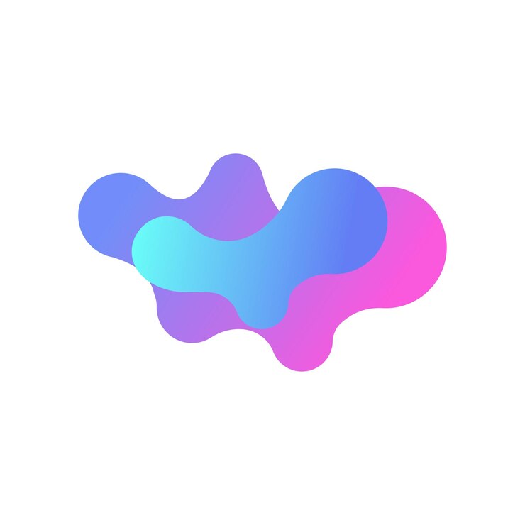 Vector fluid liquid abstract shape element vector design templates simple and modern