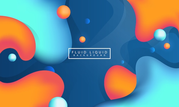 Fluid liquid background design