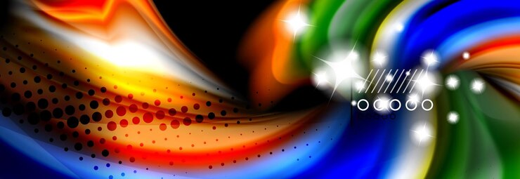 Vector fluid liquid wave pattern