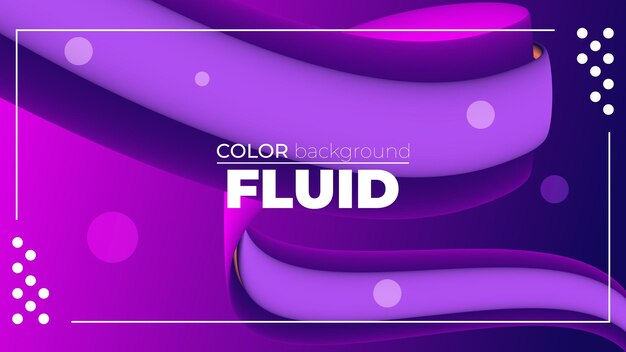 Fluid Purple Abstract Composition