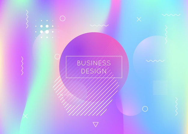 fluid shapes background with liquid dynamic elements holographi