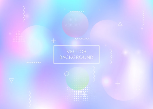 Fluid shapes background with liquid dynamic elements. holographi