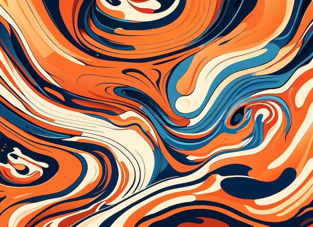 Fluid texture background with abstract swirling paint effect