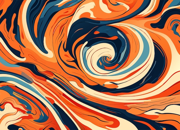 Fluid texture background with abstract swirling paint effect