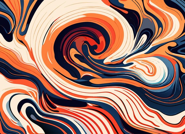 Fluid texture background with abstract swirling paint effect