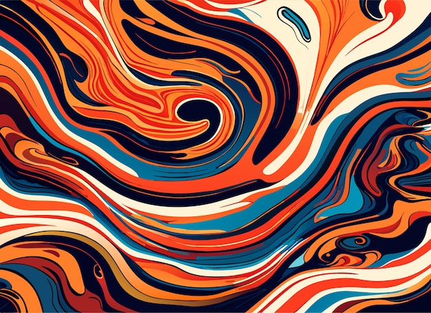 Fluid texture background with abstract swirling paint effect