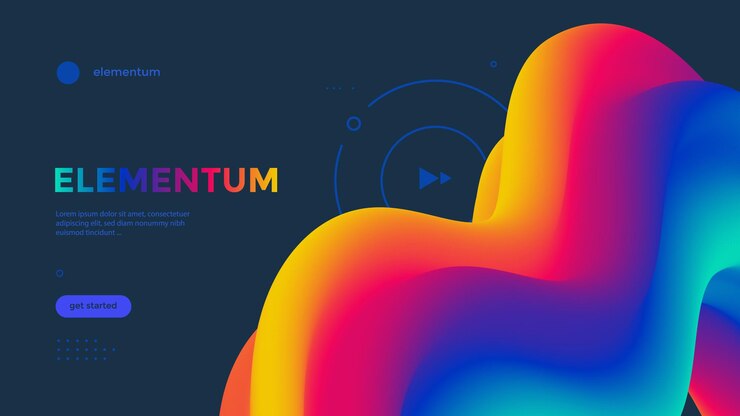 Fluid wave backgrounds. Modern gradient 3d shape.