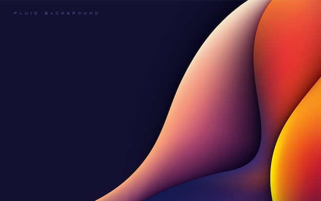 Fluid wavy background smooth gradient color