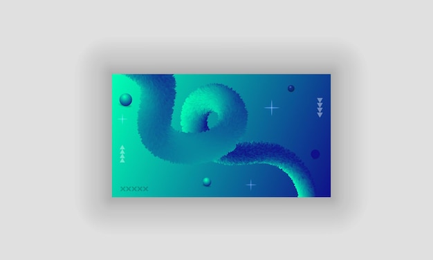 Vector fluid wool background with blue and cyan gradient