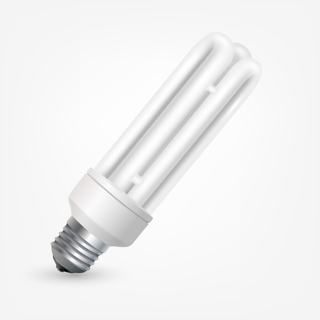 Vector fluorescent energy saving light bulb